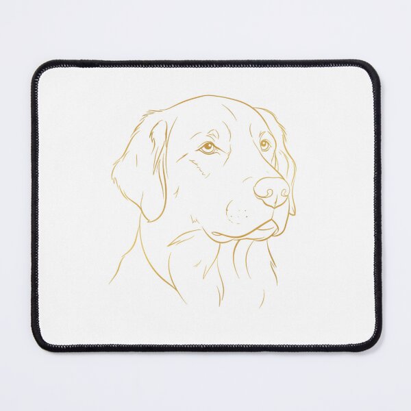 Item preview, Elegant Golden Retriever Service Dog Line Art designed and sold by NatureUnleashed.