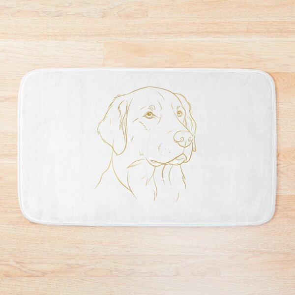 Item preview, Elegant Golden Retriever Service Dog Line Art designed and sold by NatureUnleashed.