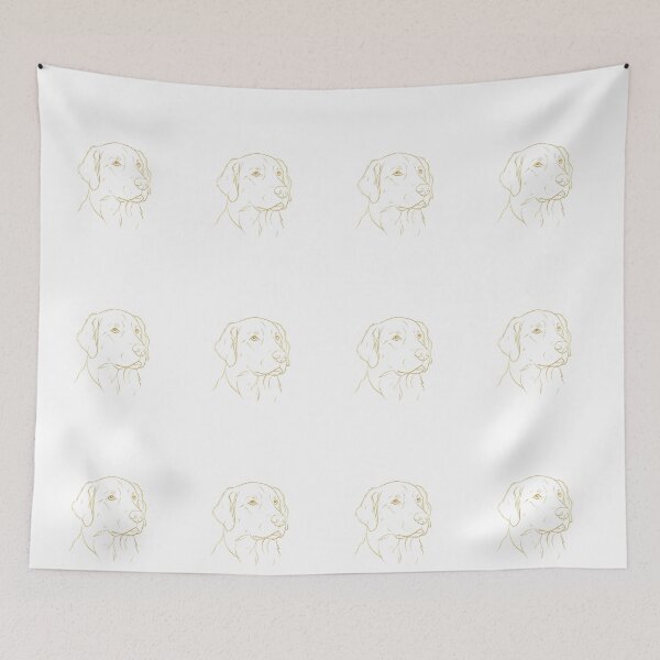 Item preview, Elegant Golden Retriever Service Dog Line Art designed and sold by NatureUnleashed.