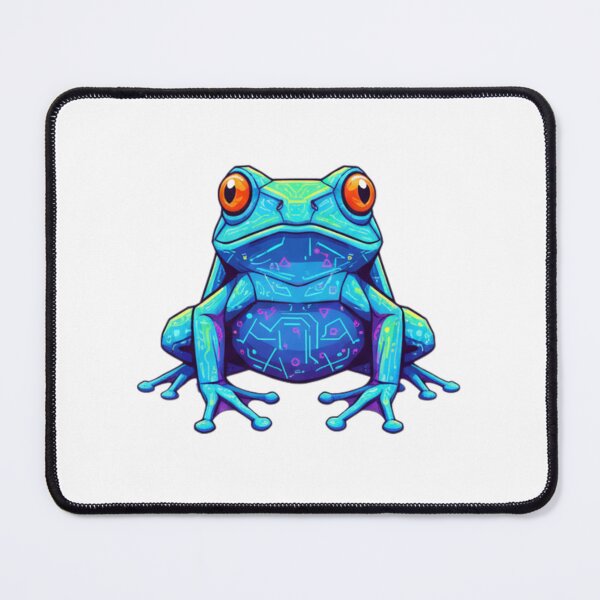 Item preview, Electric Frog Frontal – Striking Red-Eyed Design for Exotic Lovers designed and sold by bsbd-action.