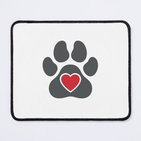 Item preview, Love My Service Dog Paw Print Heart designed and sold by NatureUnleashed.