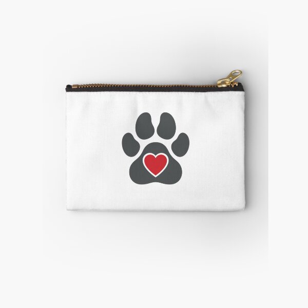 Item preview, Love My Service Dog Paw Print Heart designed and sold by NatureUnleashed.
