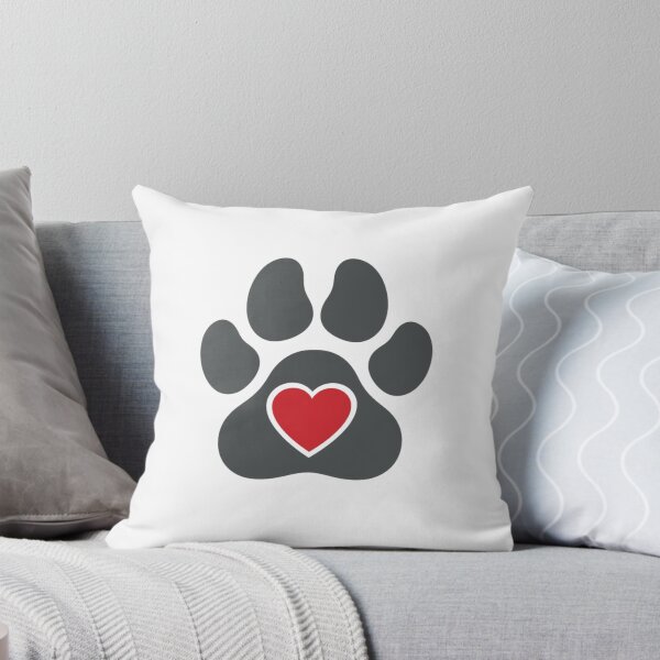 Item preview, Love My Service Dog Paw Print Heart designed and sold by NatureUnleashed.