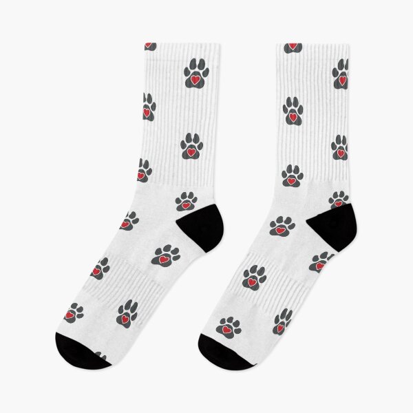Item preview, Love My Service Dog Paw Print Heart designed and sold by NatureUnleashed.