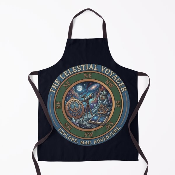Item preview, The Celestial Voyager – Cosmic Exploration Emblem Design designed and sold by Dogandesighn.