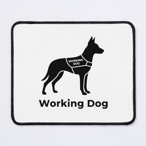 Item preview, Minimalist Working Dog Silhouette Design Art designed and sold by NatureUnleashed.