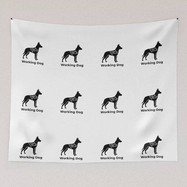 Item preview, Minimalist Working Dog Silhouette Design Art designed and sold by NatureUnleashed.