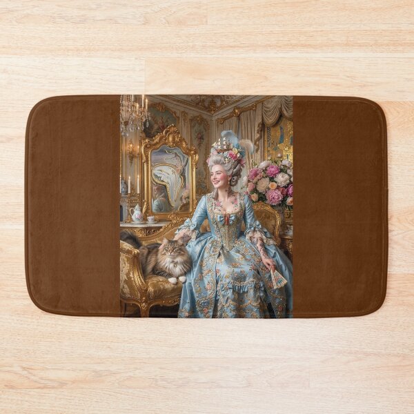 Item preview, A beautiful lady with a cat. Rococo and surrealism. designed and sold by Natalia-Vlad.