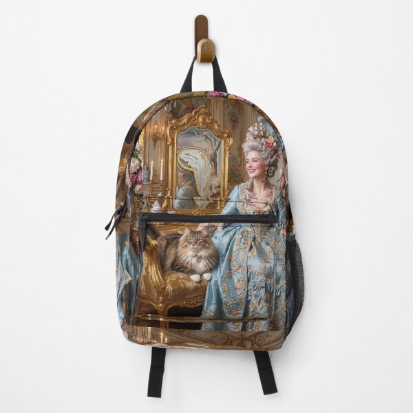 Item preview, A beautiful lady with a cat. Rococo and surrealism. designed and sold by Natalia-Vlad.