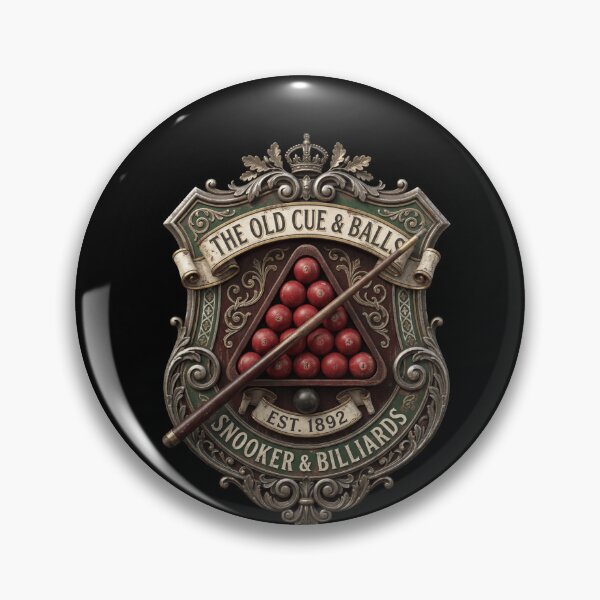Item preview, The Old Cue & Balls Snooker Billiards Club designed and sold by Dressed For  Duty.