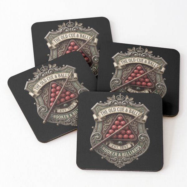 Item preview, The Old Cue & Balls Snooker Billiards Club designed and sold by Dressed For  Duty.