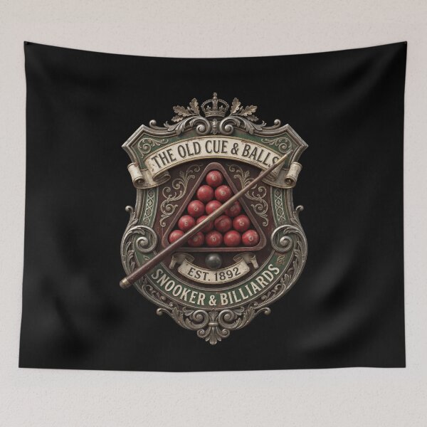 Item preview, The Old Cue & Balls Snooker Billiards Club designed and sold by Dressed For  Duty.