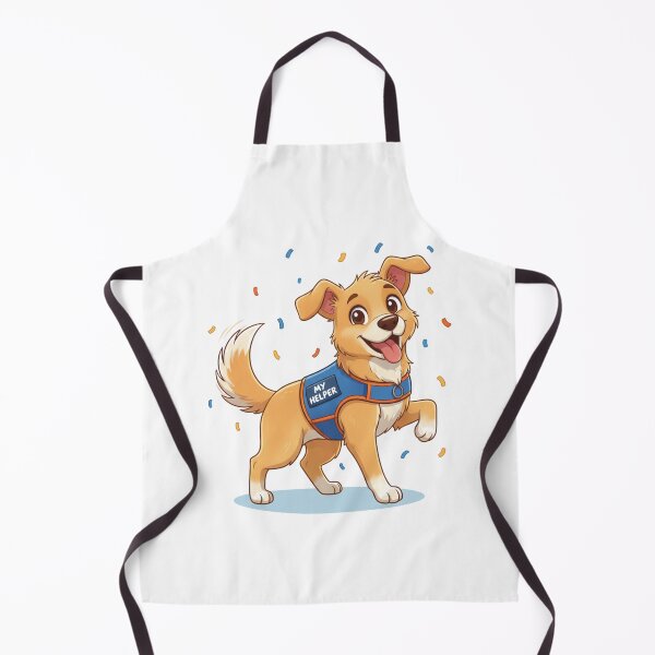 Item preview, My Helper Playful Cartoon Service Dog designed and sold by NatureUnleashed.