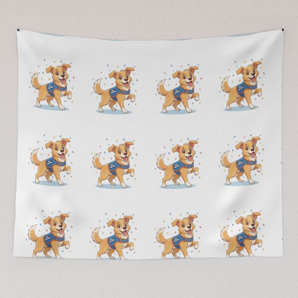 Item preview, My Helper Playful Cartoon Service Dog designed and sold by NatureUnleashed.