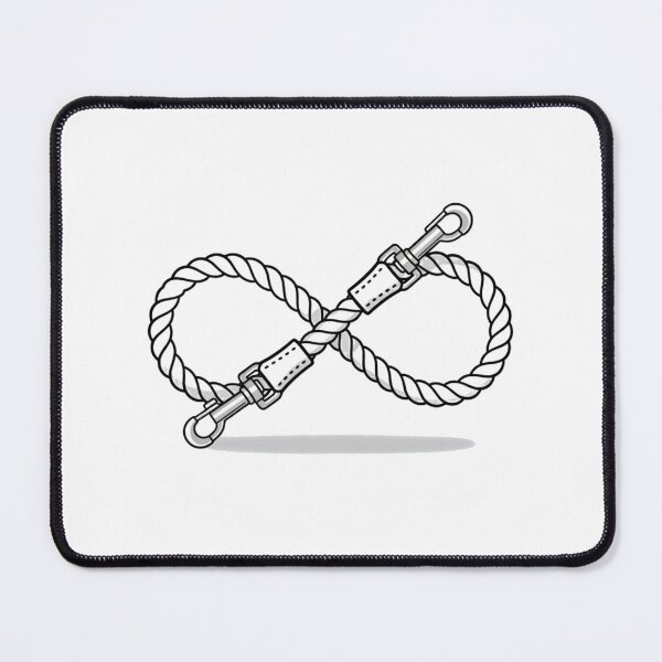 Item preview, Service Dog Leash Infinity Symbol Vector Art designed and sold by NatureUnleashed.