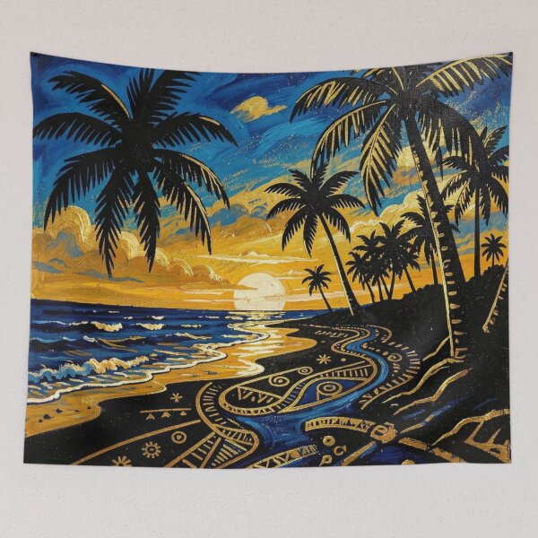 Item preview, Tropical Beach, Tribal Art Style  designed and sold by Shs-Kenya.
