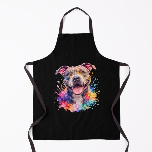 Item preview, Colorful Pit Bull – Rainbow Splash Dog Art designed and sold by Silaris Designs.