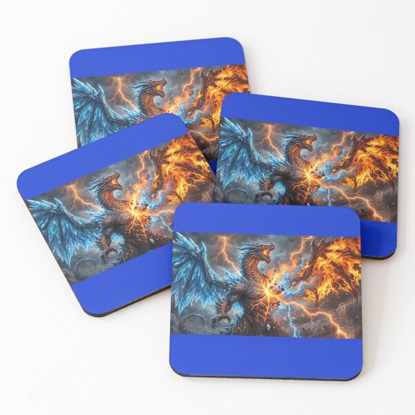 Item preview, Elemental Clash: Epic Ice and Fire Dragon designed and sold by TOCOCLAWS.