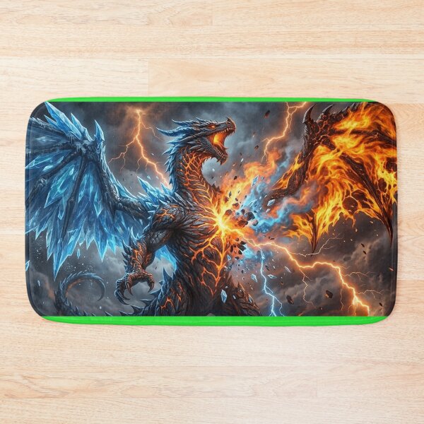 Item preview, Elemental Clash: Epic Ice and Fire Dragon designed and sold by TOCOCLAWS.