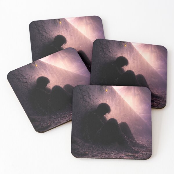 Item preview, Trapped Soul in Chains – Dark Psychological Surreal Art designed and sold by KnitOfShadoF.