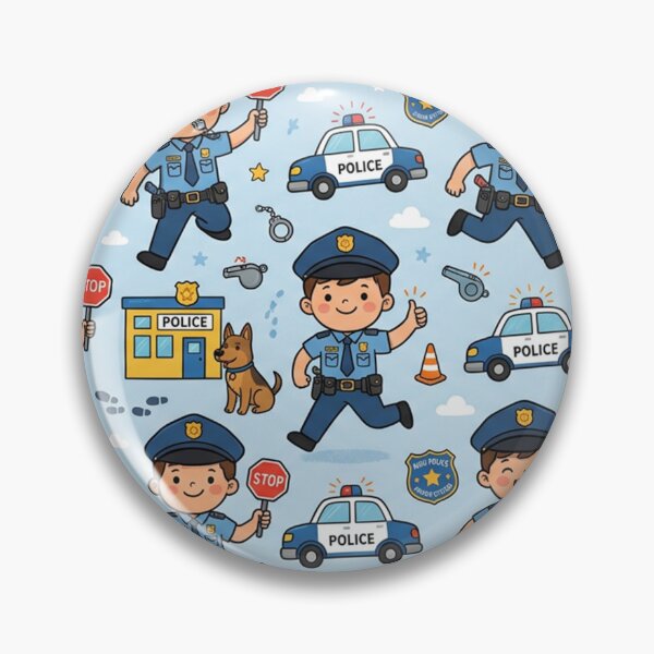 Item preview, Kid police design designed and sold by TinyOrbitsDesign.
