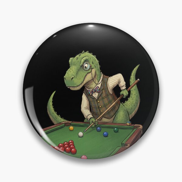 Item preview, Snooker T-Rex Gentleman Billiards Player designed and sold by Dressed For  Duty.