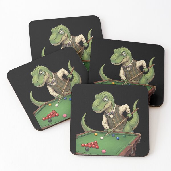 Item preview, Snooker T-Rex Gentleman Billiards Player designed and sold by Dressed For  Duty.