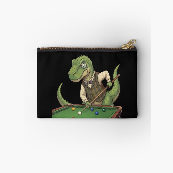 Aperçu de l'œuvre Joueur de billard gentleman T-Rex créée et vendue par Dressed For Duty.