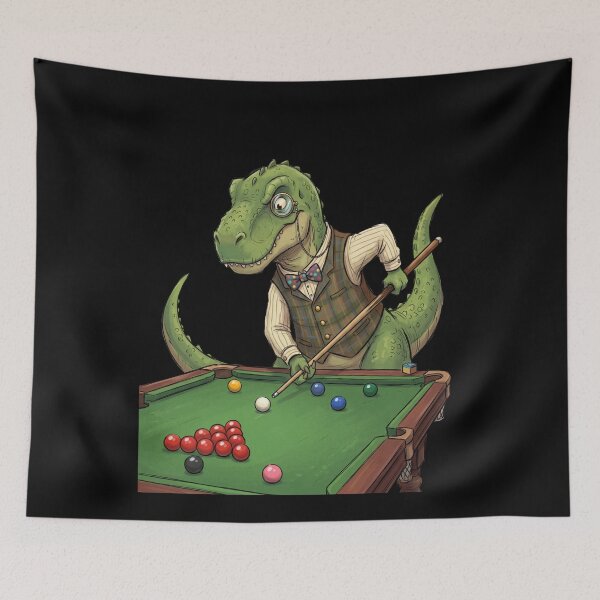 Item preview, Snooker T-Rex Gentleman Billiards Player designed and sold by Dressed For  Duty.