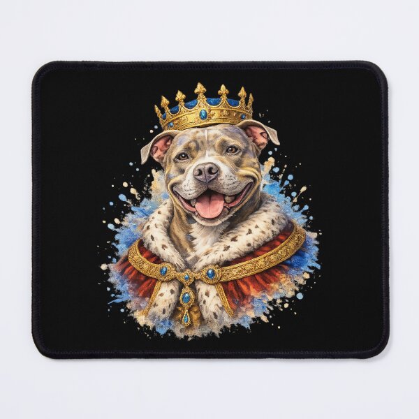 Item preview, Royal Pit Bull King – Majestic Crowned Pittie Dog Art designed and sold by Silaris Designs.