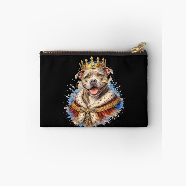 Item preview, Royal Pit Bull King – Majestic Crowned Pittie Dog Art designed and sold by Silaris Designs.