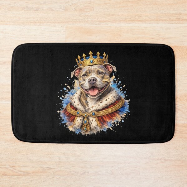Item preview, Royal Pit Bull King – Majestic Crowned Pittie Dog Art designed and sold by Silaris Designs.
