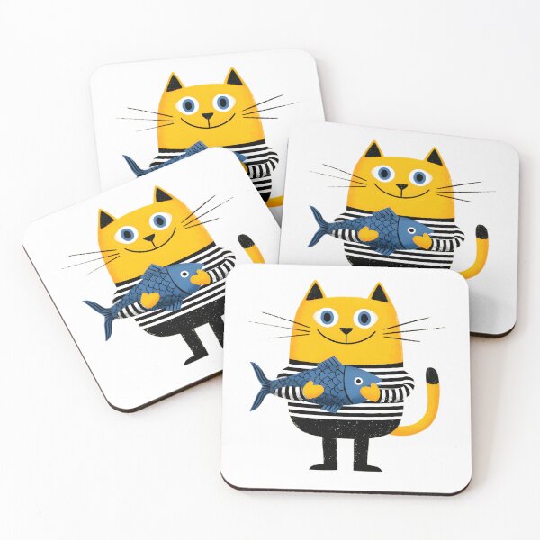 Aperçu de l'œuvre Chat tendance créée et vendue par Retro Whimsy.