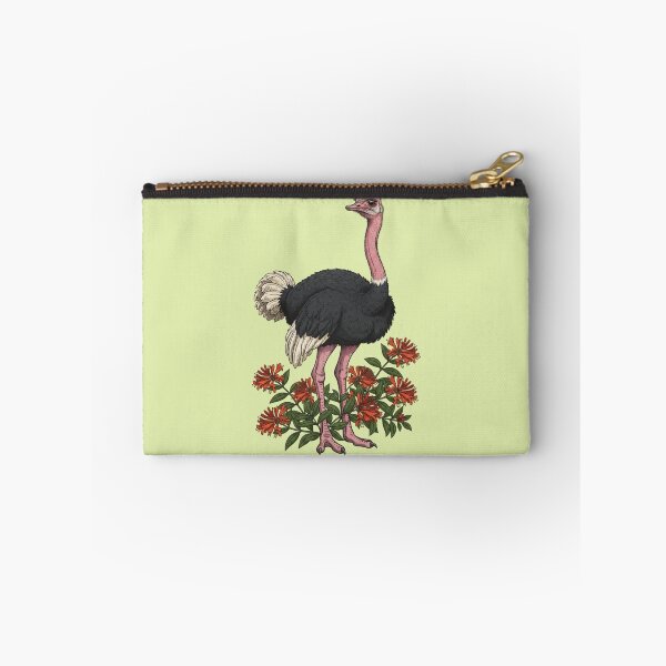 Item preview, Vintage Ostrich and Honeysuckle Botanical Art designed and sold by BirdsnStuff.
