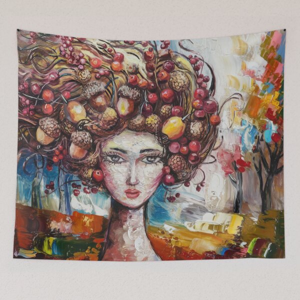 Item preview, Mistress of the forest in style Ernst Mollenhauer,oil paint. designed and sold by elegantpaterns.