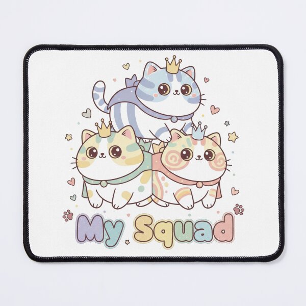 Item preview, My Squad Whimsical Cartoon Cats Design designed and sold by NatureUnleashed.