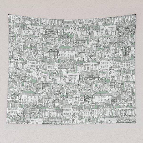 Item preview, Cambridge toile blue designed and sold by scrummy.