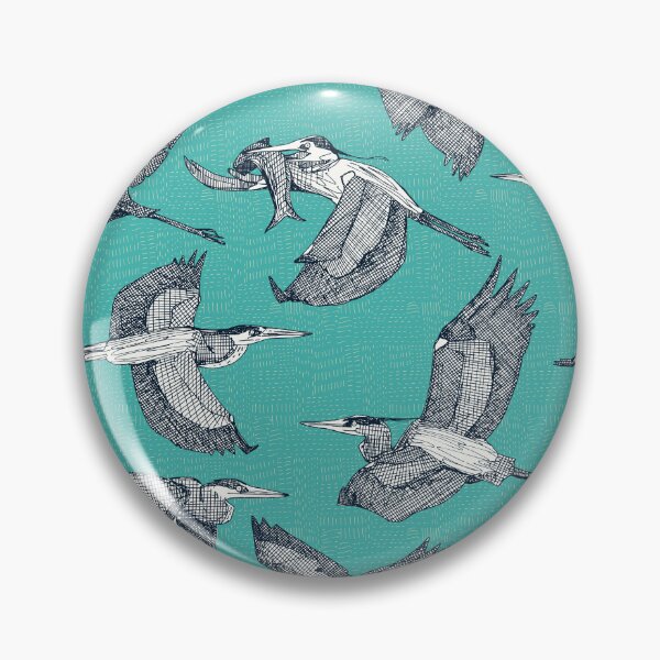 Item preview, great blue herons verdigris designed and sold by scrummy.