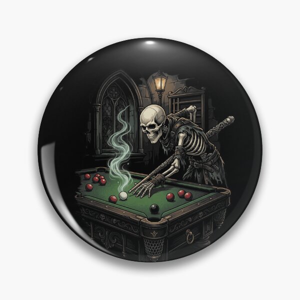 Item preview, Skeleton Snooker Player Gothic Billiards designed and sold by Dressed For  Duty.