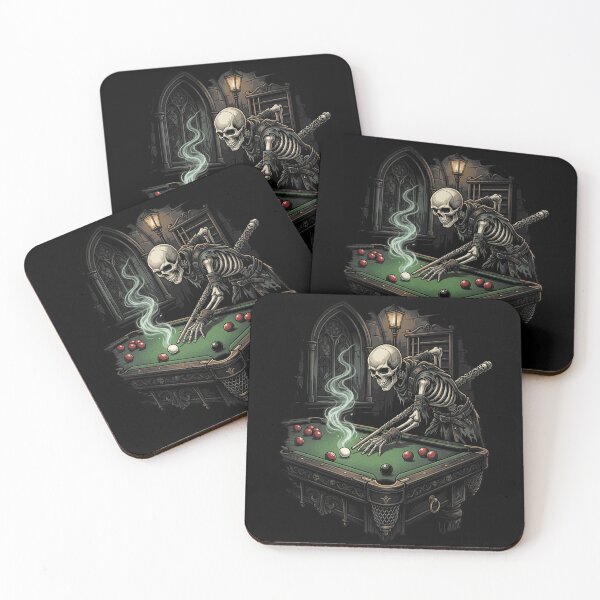 Item preview, Skeleton Snooker Player Gothic Billiards designed and sold by Dressed For  Duty.