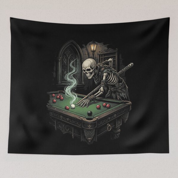 Item preview, Skeleton Snooker Player Gothic Billiards designed and sold by Dressed For  Duty.