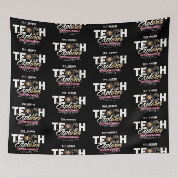 Item preview, Tech Explorer – Digital Samurai Chronicles Emblem Design designed and sold by Dogandesighn.