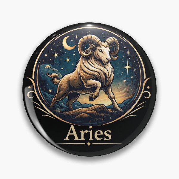 Item preview, Aries Zodiac Sign – Mystical Ram Astrology Illustration designed and sold by Kiziorq.