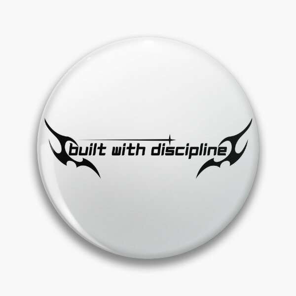 Item preview, Built With Discipline Minimalist Motivation Quote Strong Mindset Clean Design designed and sold by AXIS-EQUILIBRIO.
