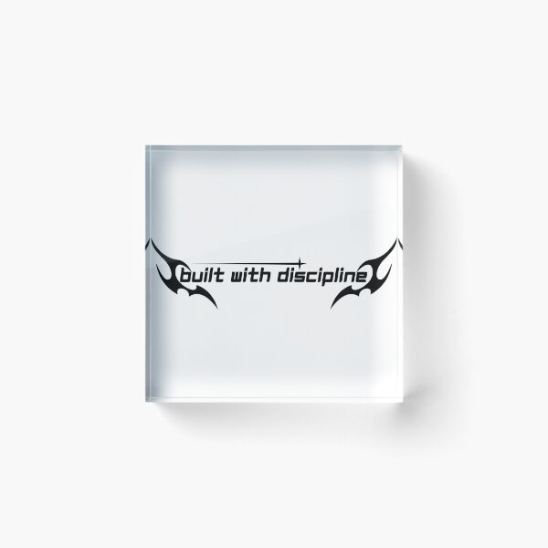 Item preview, Built With Discipline Minimalist Motivation Quote Strong Mindset Clean Design designed and sold by AXIS-EQUILIBRIO.
