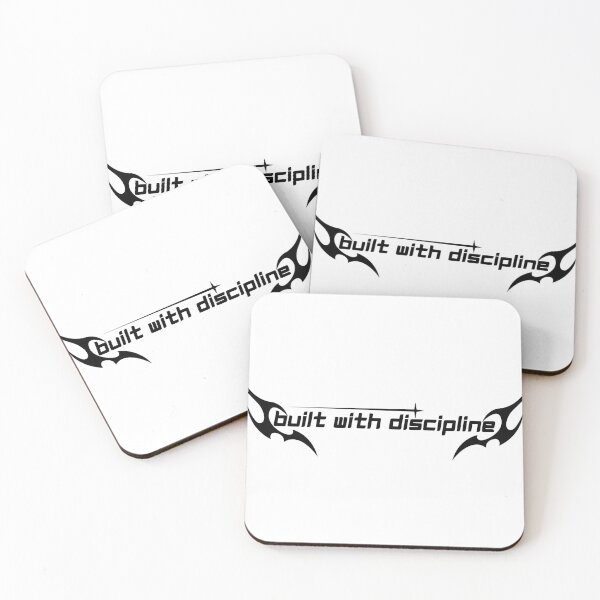 Item preview, Built With Discipline Minimalist Motivation Quote Strong Mindset Clean Design designed and sold by AXIS-EQUILIBRIO.