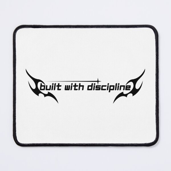 Item preview, Built With Discipline Minimalist Motivation Quote Strong Mindset Clean Design designed and sold by AXIS-EQUILIBRIO.