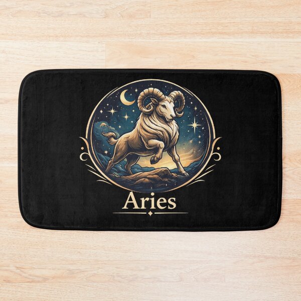 Item preview, Aries Zodiac Sign – Mystical Ram Astrology Illustration designed and sold by Kiziorq.
