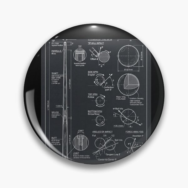 Item preview, Snooker Cue Ball Physics Blueprint designed and sold by Dressed For  Duty.
