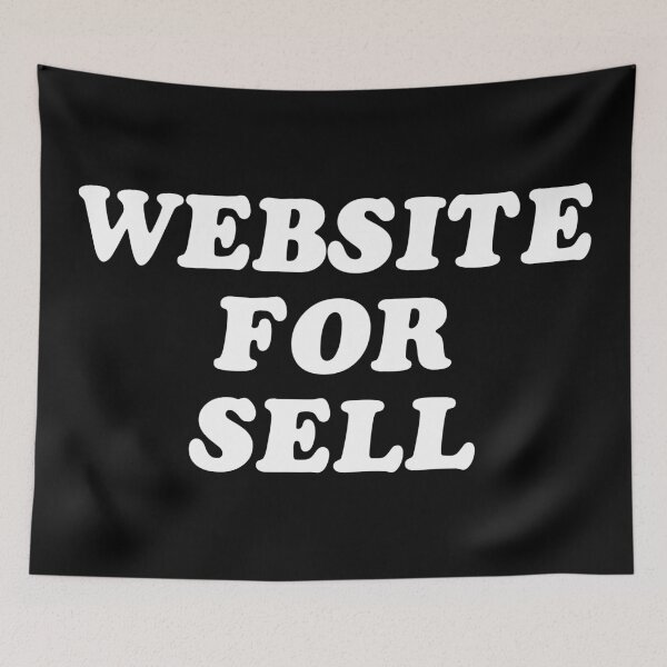 Item preview, Bold Retro "Website For Sell" Typography Design designed and sold by Vision Crafted.